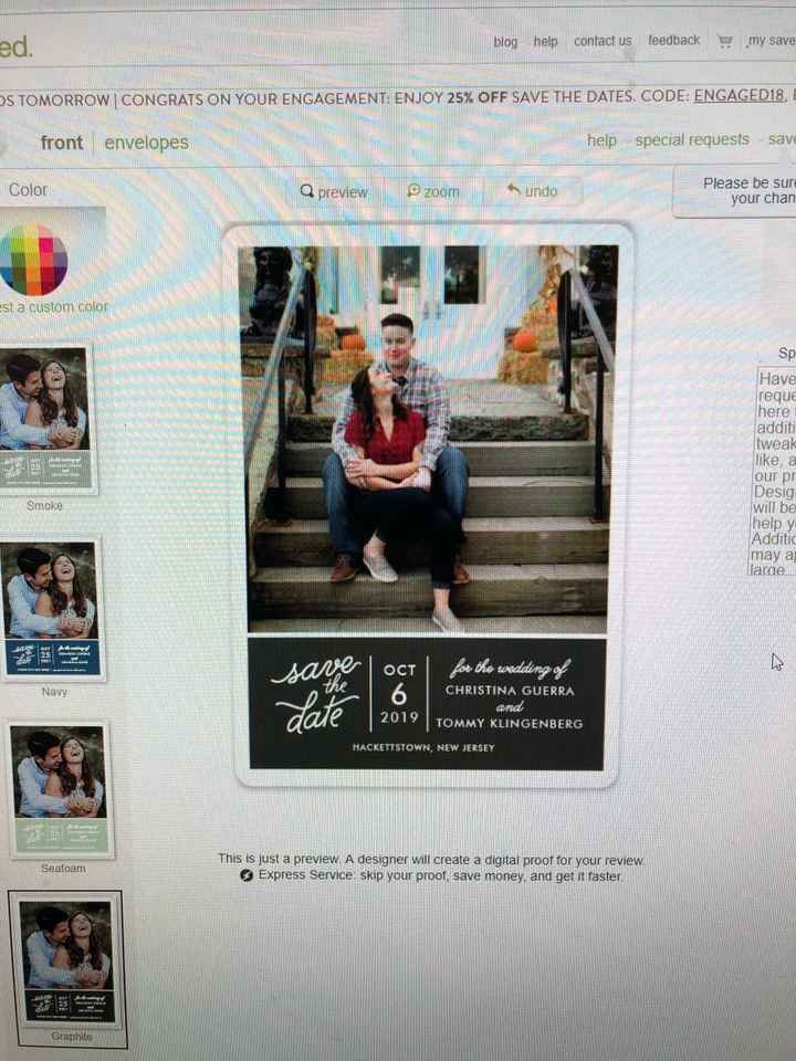 Save the dates help! - 2