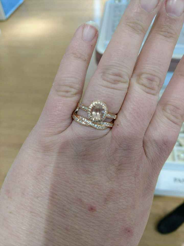 I need opinions! Does this band match my engagment ring?