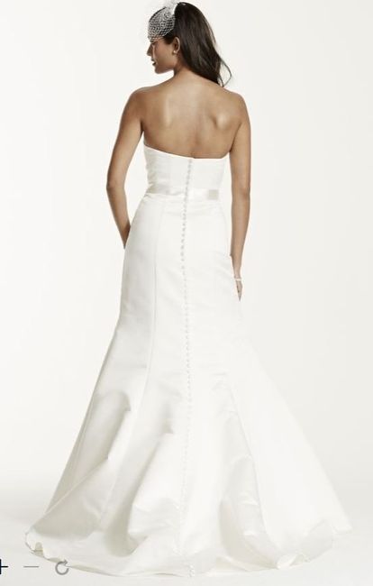 Bustle Suggestions for Strapless Trumpet Wedding Dress with Ribbon Waist