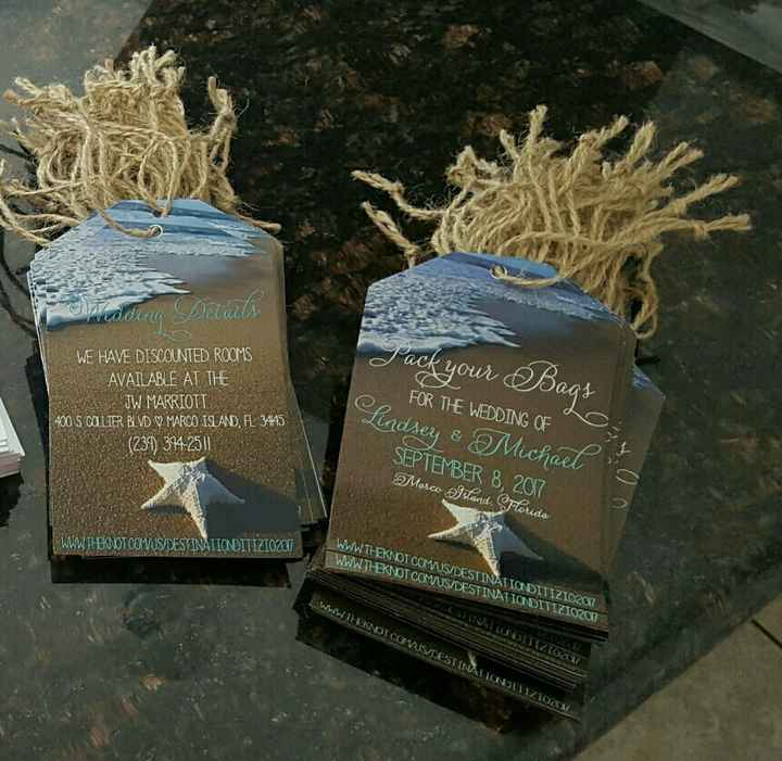 Save the dates - destination wedding