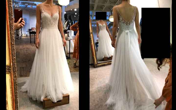front and back of dress