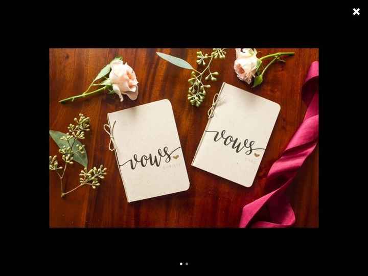 Who is writing their own vows?