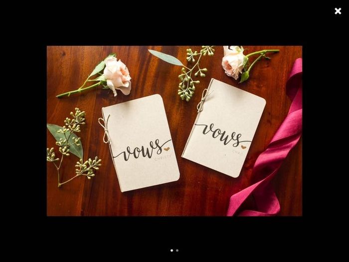 Who is writing their own vows?