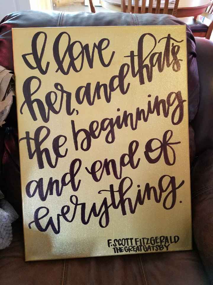 MY FIRST SIGN CAME TODAY!