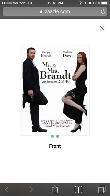 What website did you use to make your Save The Dates?