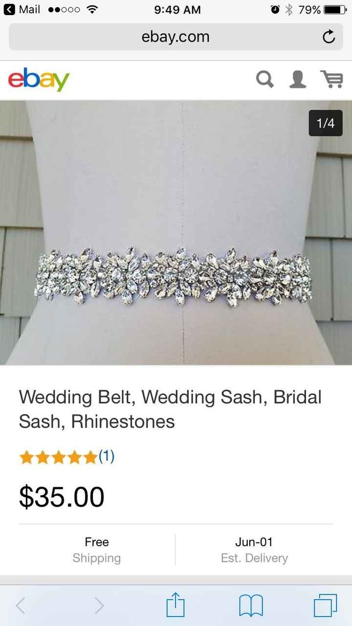 Wedding Dress Sash