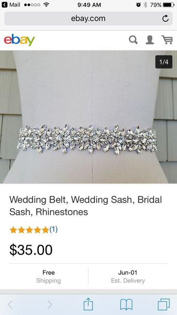 Wedding Dress Sash