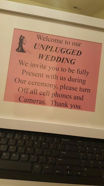 Unplugged wedding