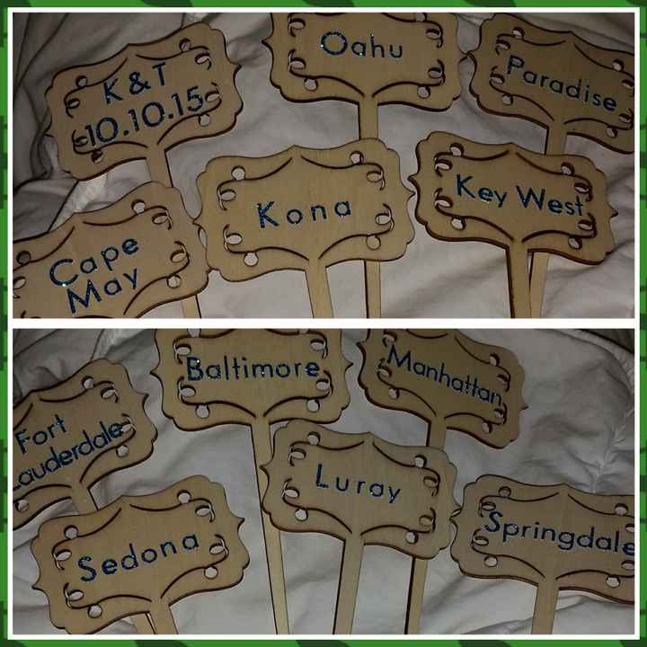 Table numbers! Show me yours!!