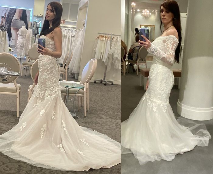 Which dress i can’t decide- sleeveless or off shoulder sleeve? 3