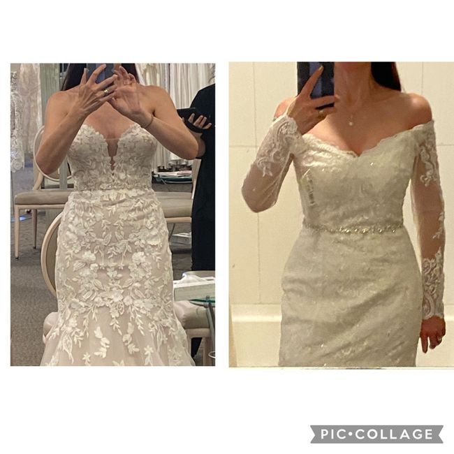 Which dress i can’t decide- sleeveless or off shoulder sleeve? 10