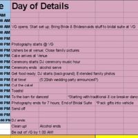 Reception Timeline help - 2