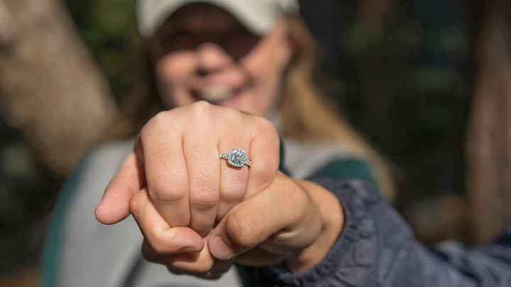 Engagement Ring On