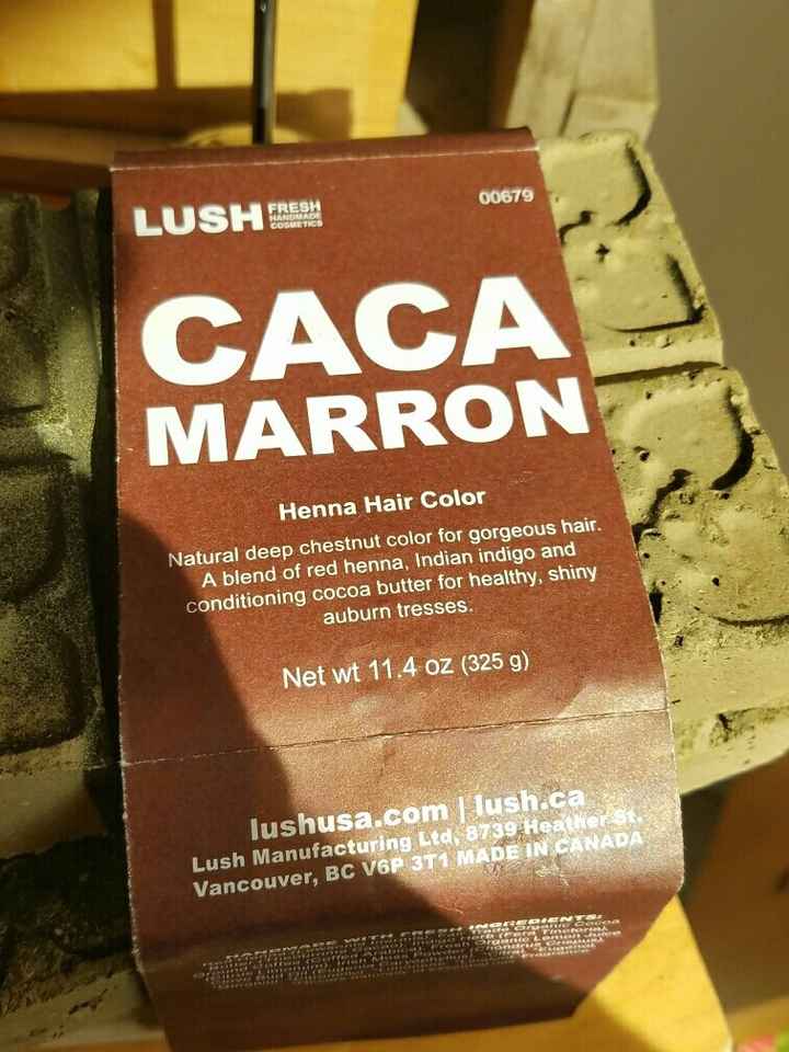 LUSH Henna hair color