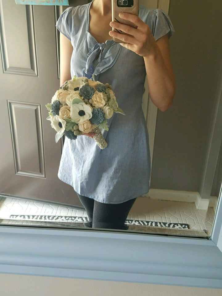 Bouquets are in, and smaller than expected.