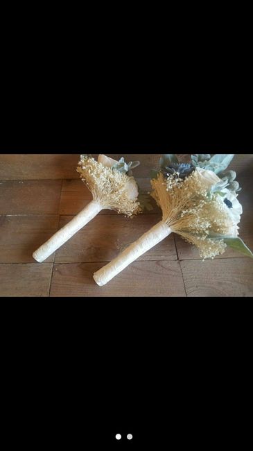 Bouquets are in, and smaller than expected.