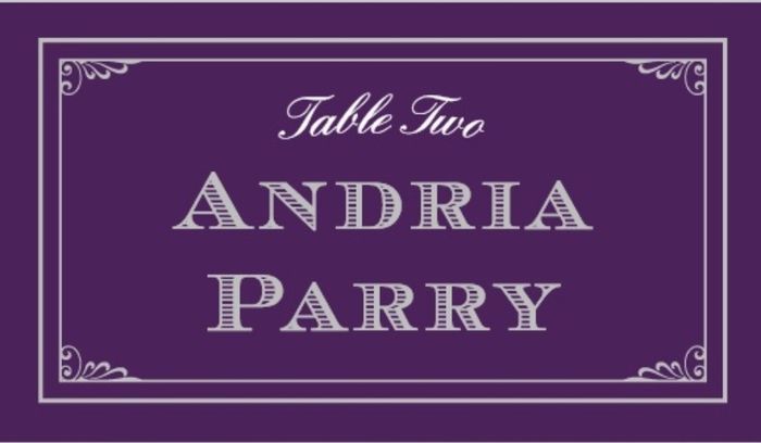 Show me your place cards! 1