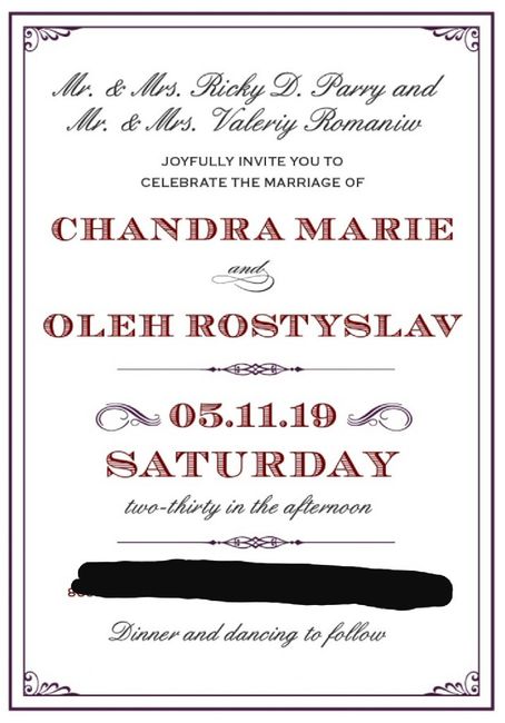 How much were your wedding invitations and Rsvps? - 2
