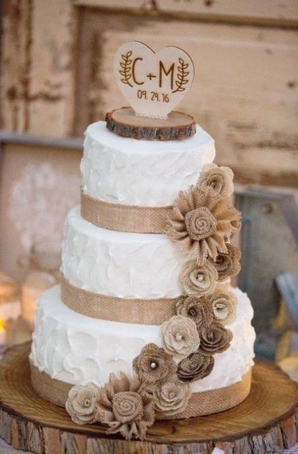 Rustic wedding cake - 2