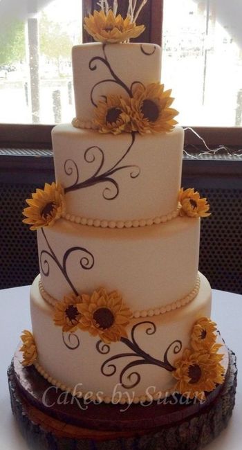 Rustic wedding cake - 4