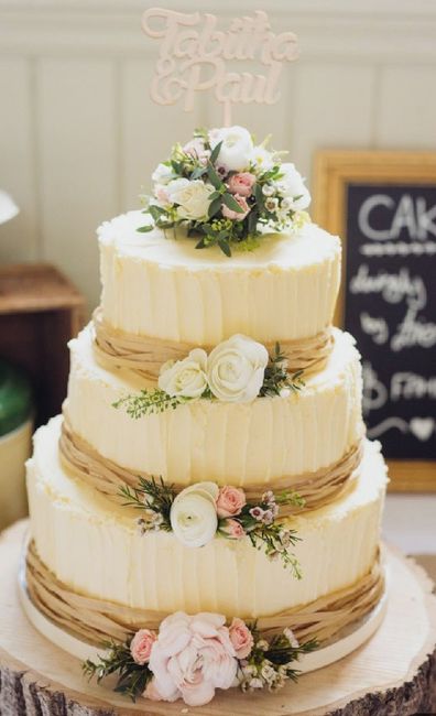 Rustic wedding cake - 5