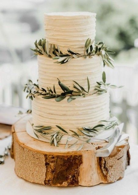 Rustic wedding cake - 6
