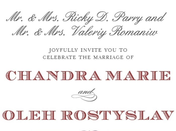 Wedding invitations - 1