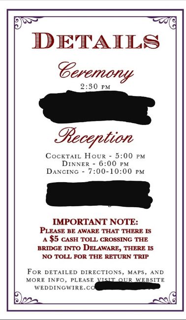 Finishing up my Invitation suite... separate cards? - 1