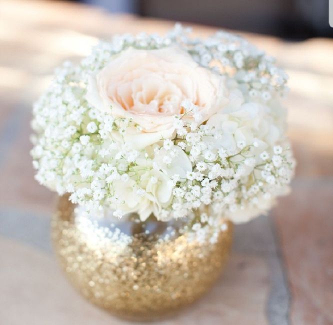 Help!! diy Centerpieces White & Gold Wedding - 1