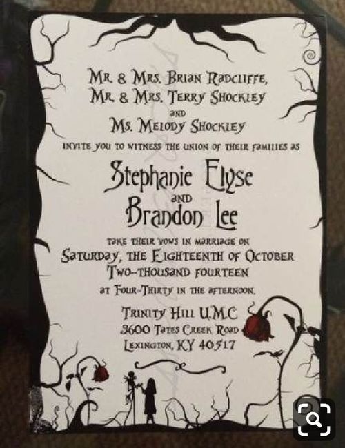 Nightmare Before Christmas Wedding Ideas? 14