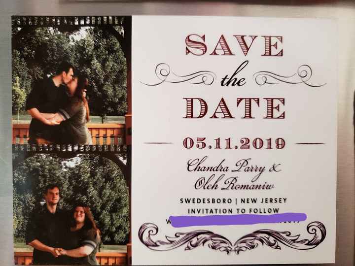 show me off your save the Date!! - 1