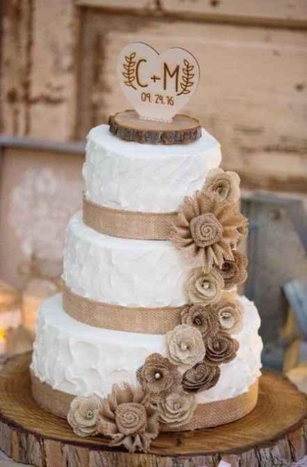 Rustic wedding cake - 2