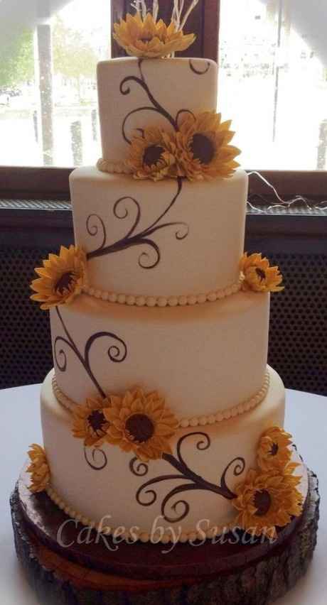 Rustic wedding cake - 4