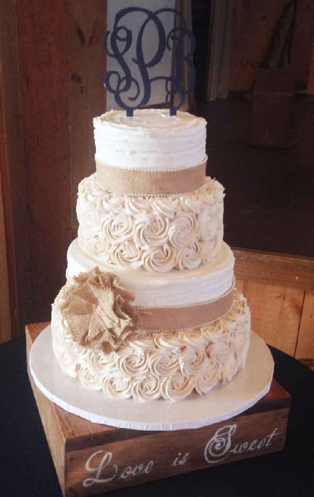 Rustic wedding cake - 7