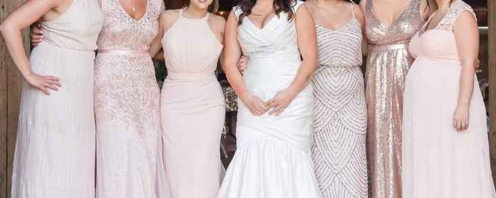 Mix and match bridesmaid dresses - 1