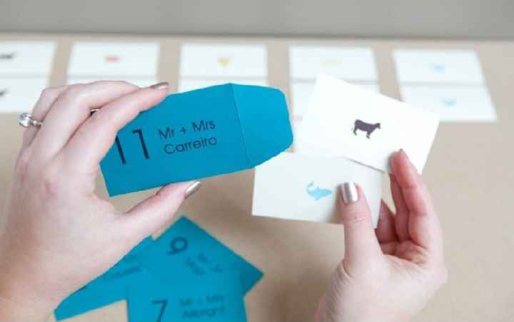 Differentiating Escort Cards for Entree Selection - 1