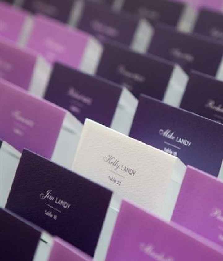 Differentiating Escort Cards for Entree Selection - 4