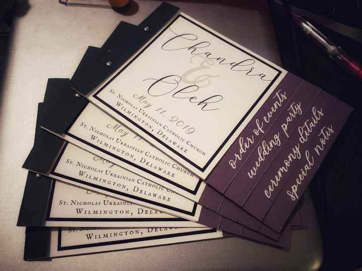 Are Wedding Programs a Must? - 1