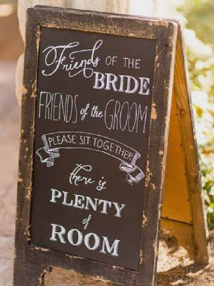 No seat assignments do you have a sign? - 1