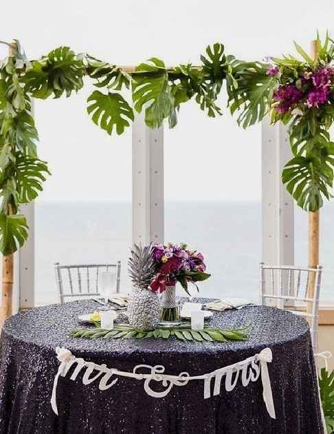 Mr and Mrs wedding table - 5