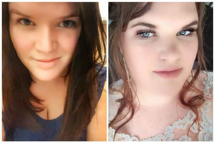 Wedding day look vs. Every day look - 1