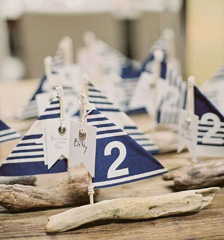 Beach setting place cards - 1