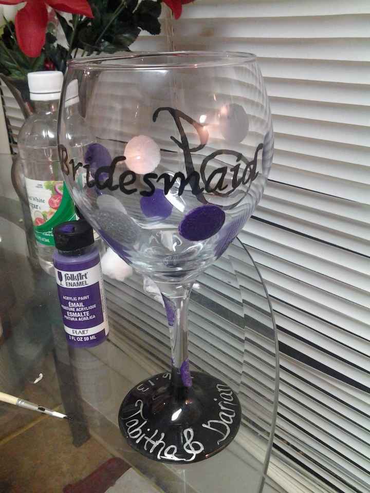 DIY Handpainted Wine Glasses
