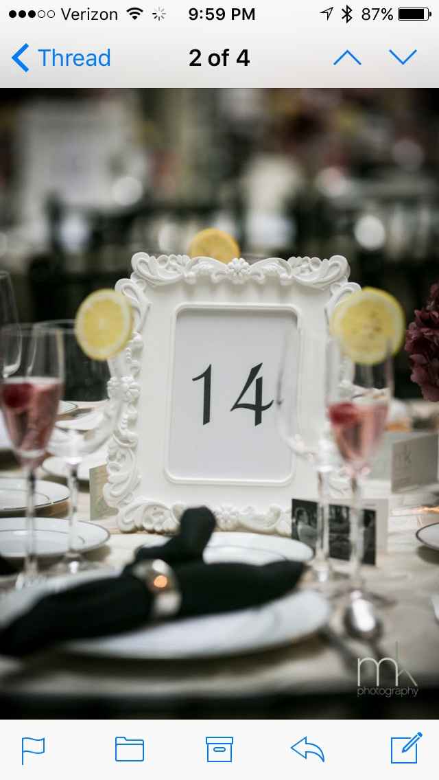 Show me your table numbers!