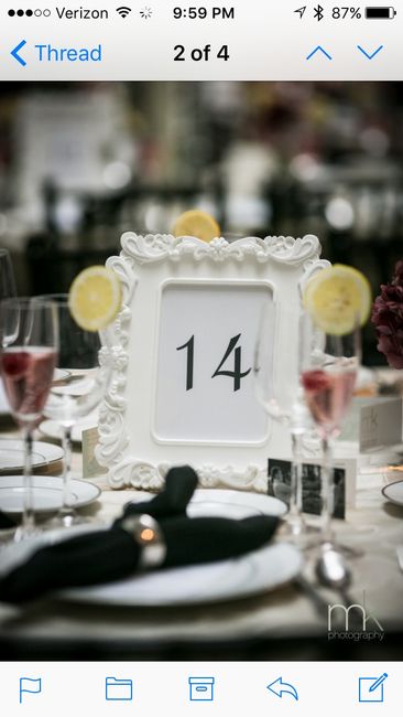 Show me your table numbers!