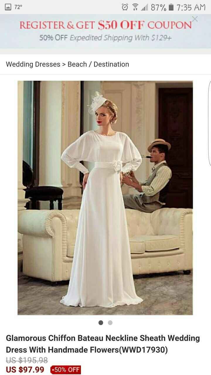 Having a hard time choosing a reception dress