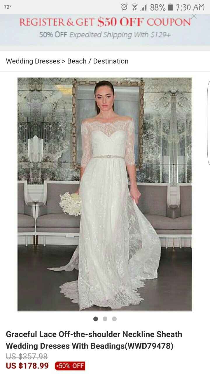 Having a hard time choosing a reception dress