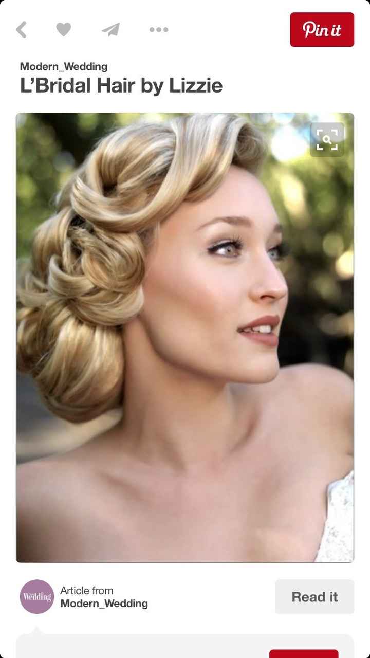 Wedding hair up or down?