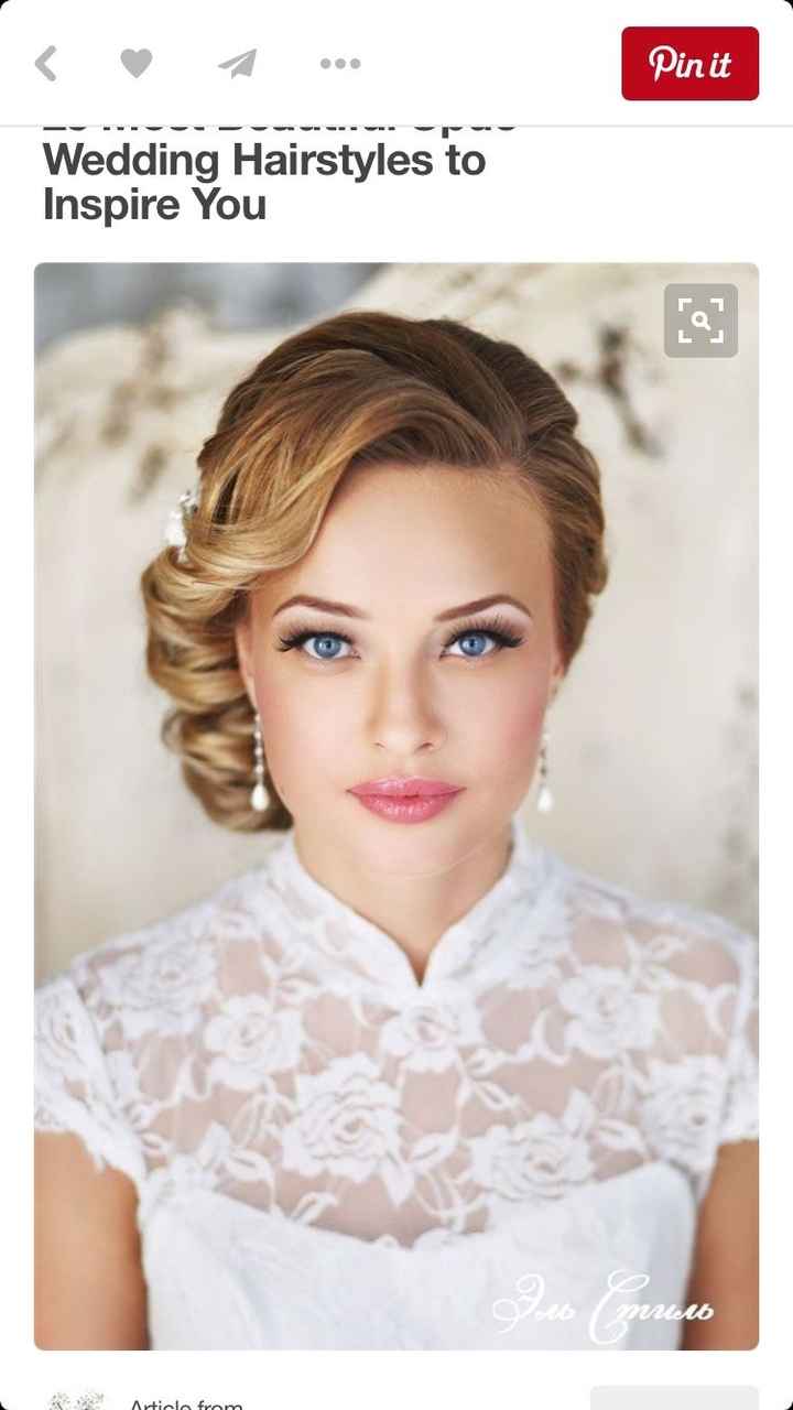 Wedding hair up or down?