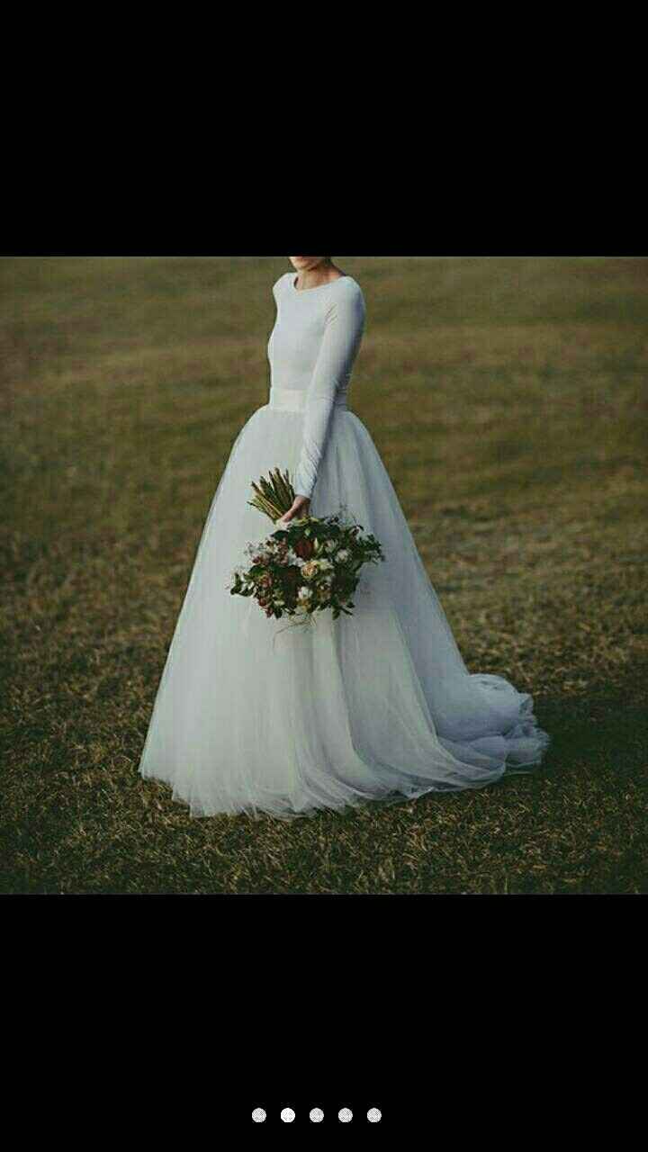 Unconventional wedding dress/ 2 dresses